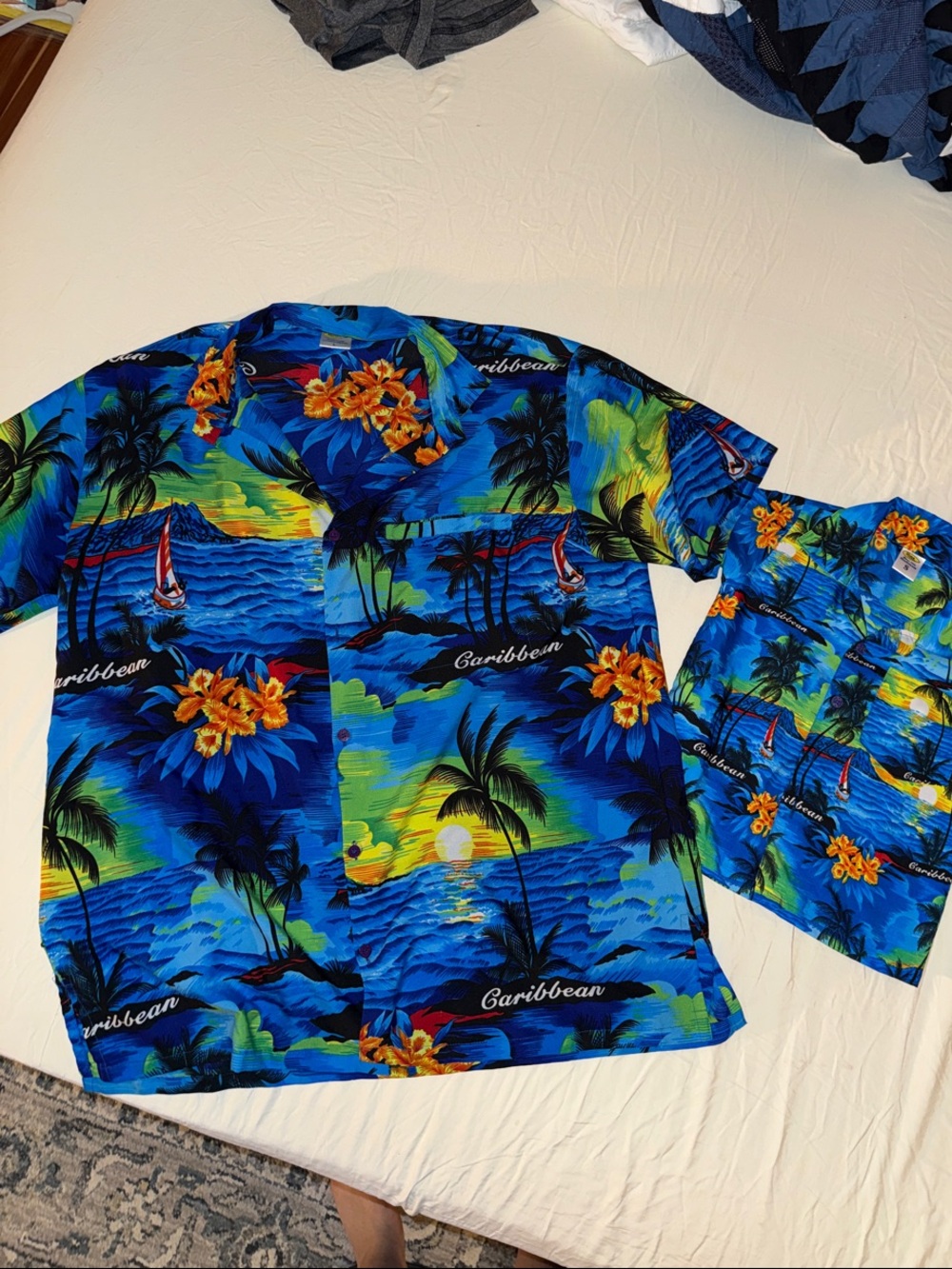 Father &son matching shirts large and 2t